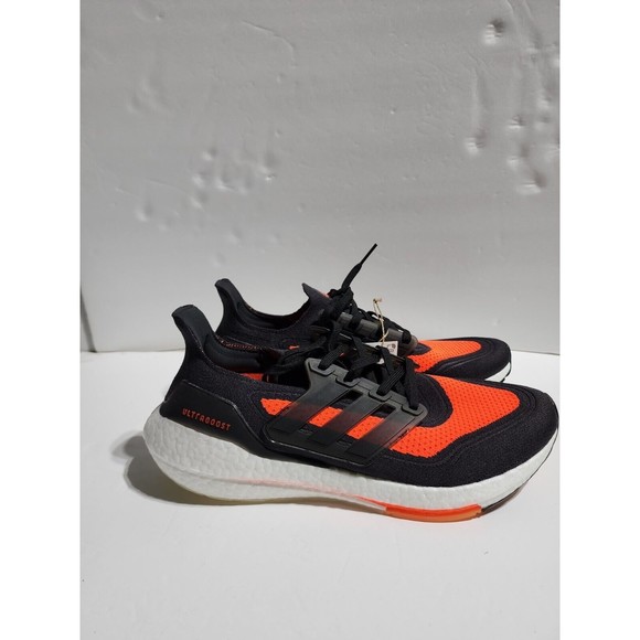 New Adidas UltraBoost 21 Carbon Solar Red 2021 Shoe FZ2559 Men\'s Size 10.5